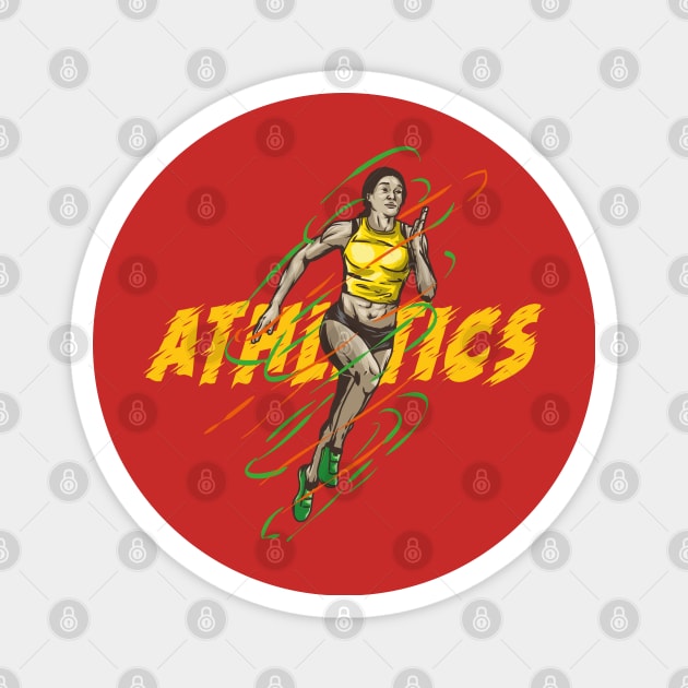 athletic olympic games Magnet by gintocolo